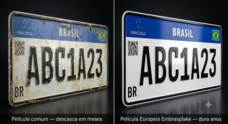 Comparativo película premium europeia vs película comum